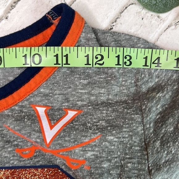 UVA Girls T Shirt 5th & Ocean Glitter - Picture 4 of 11